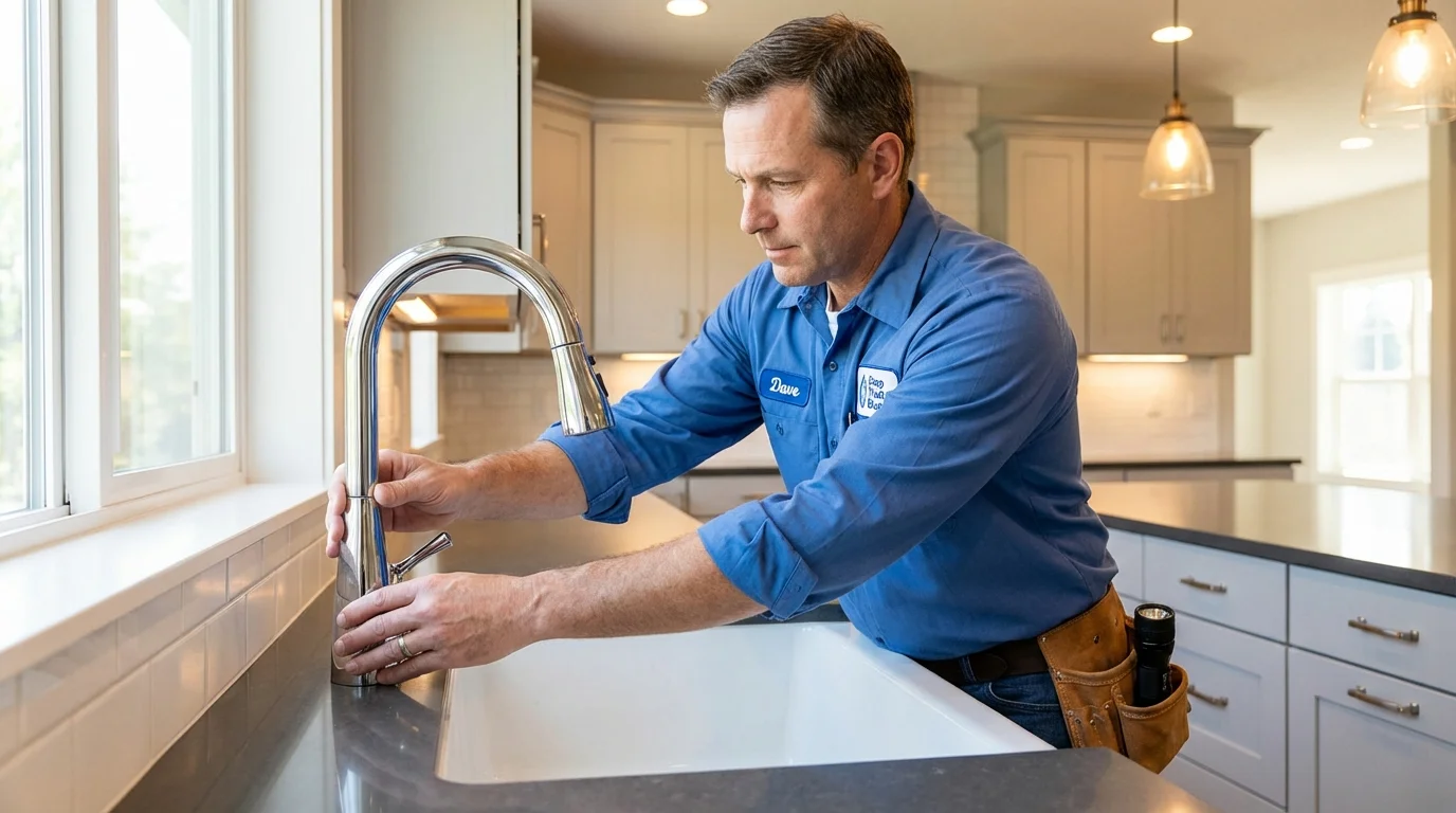 Kitchen faucet installation by Johns Plumbing LLC in Shell Knob